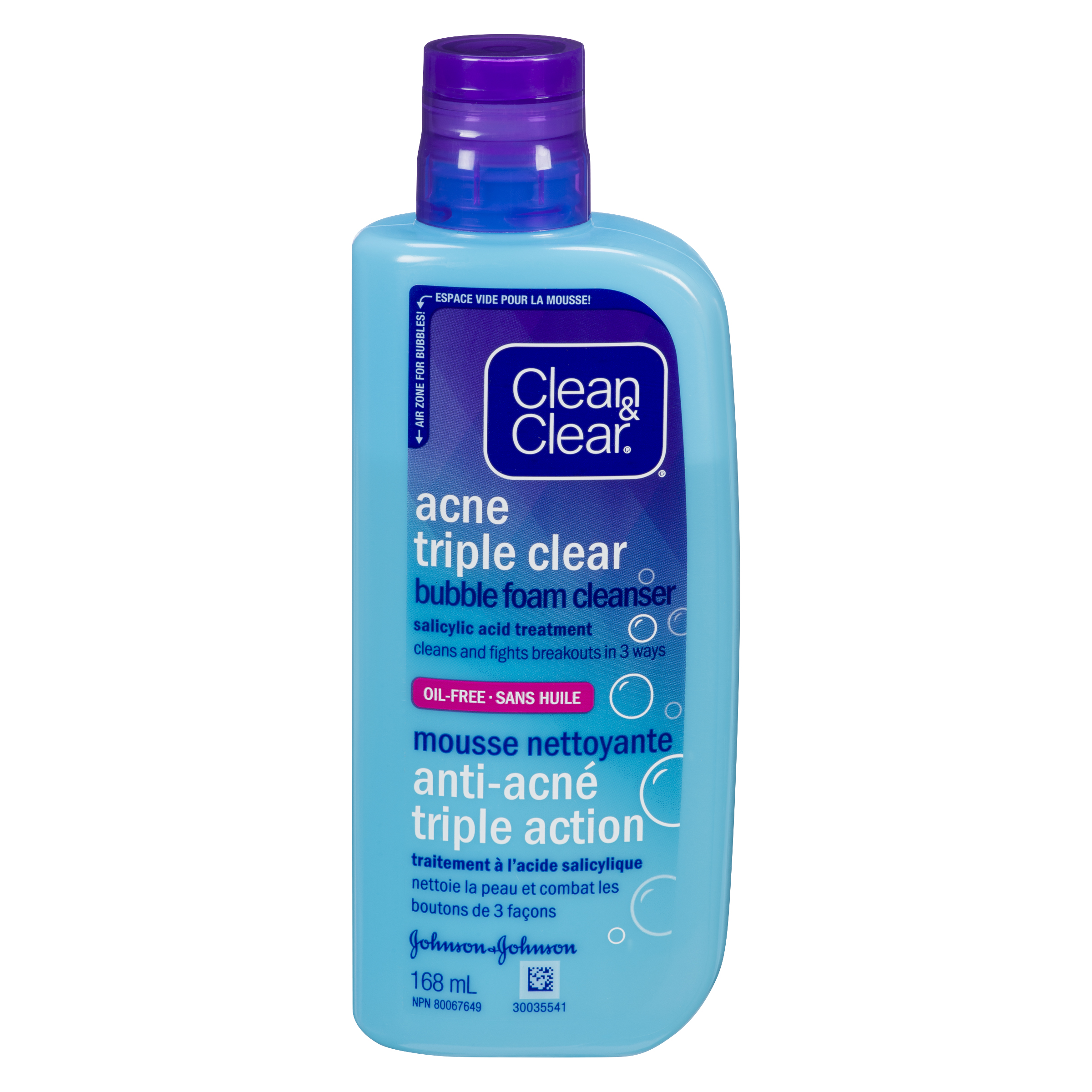 wash for routine acne face Foam Triple & CLEAR  Cleanser Clearâ„¢ Bubble  CLEAN Acne